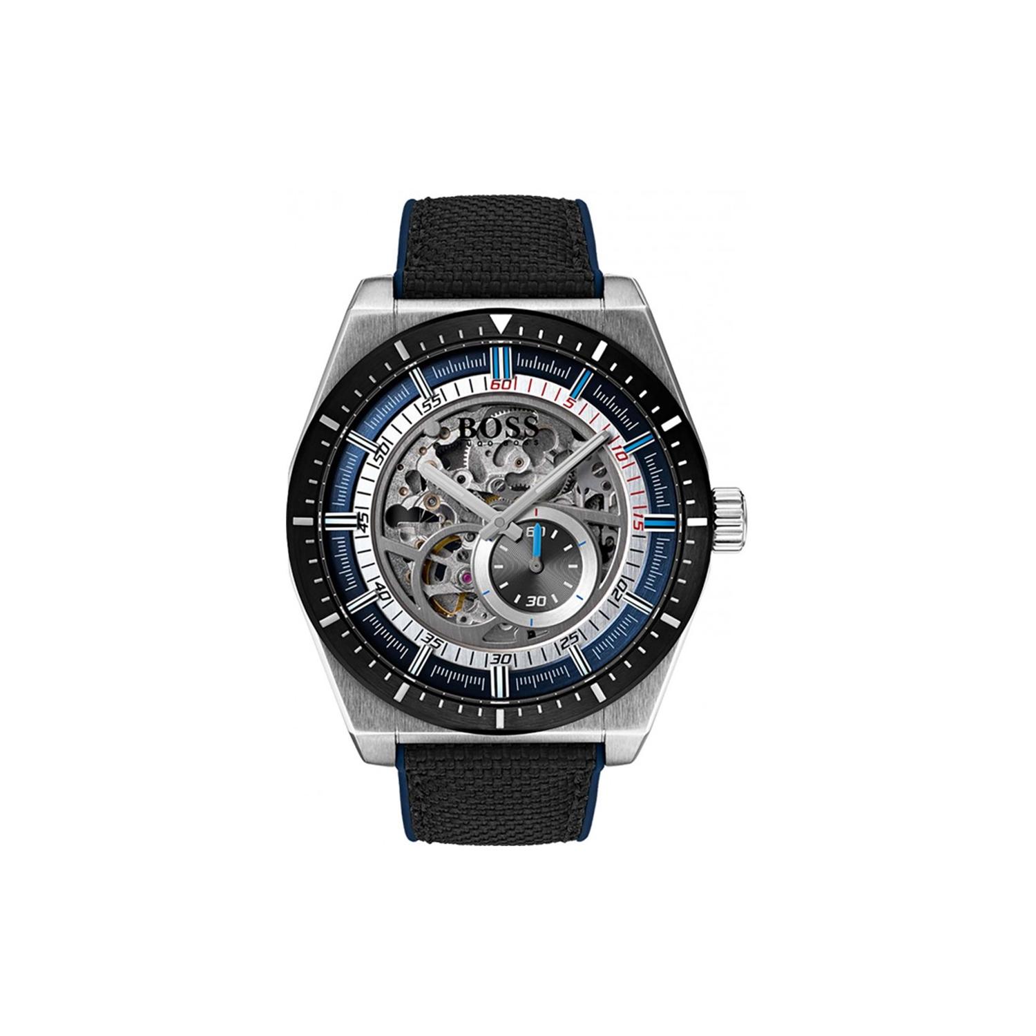 Hugo boss signature skeleton watch sales